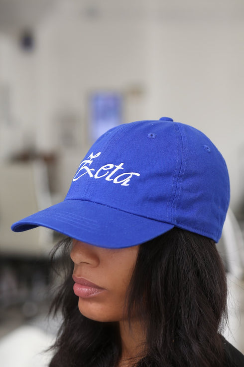 Soror Zeta polo dad cap, blue