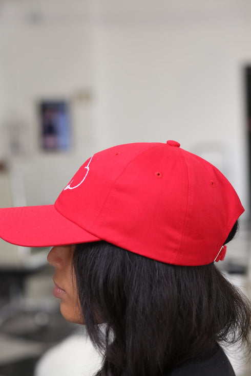 Trunks Up polo dad cap, red