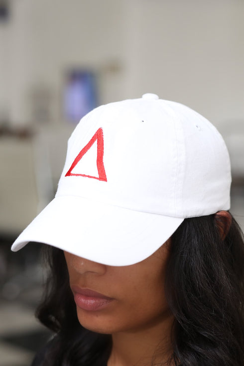 ∆ polo dad cap, white