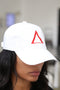 ∆ polo dad cap, white