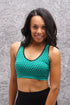 Connected sports bra, green