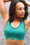 Connected sports bra, green
