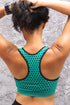 Connected sports bra, green
