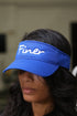 Finer visor, blue
