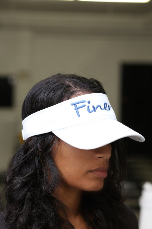 Finer visor, white