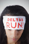DELTAS RUN bondYband Headband extra-wide, white/red