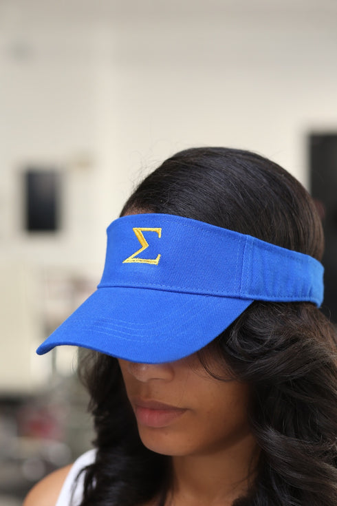 Σ visor, blue/gold