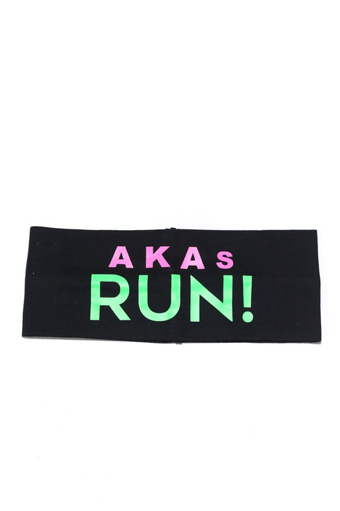 AKAs RUN bondYband Headband extra-wide, black