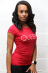 Queen Red workout tee