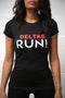 Deltas RUN workout tee, black