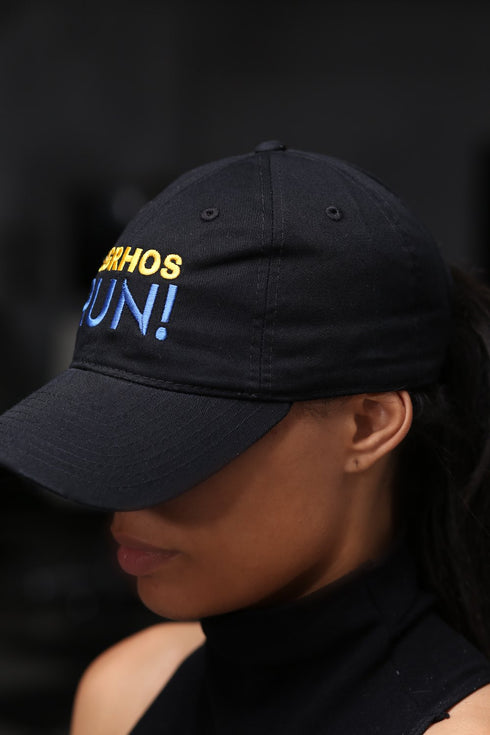 SGRhos RUN polo dad cap, black