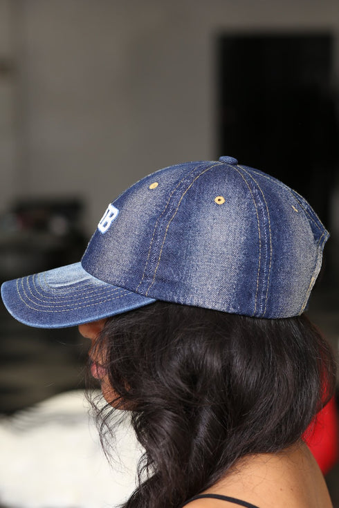 My ΖΦΒ Jeans polo dad cap, dark denim