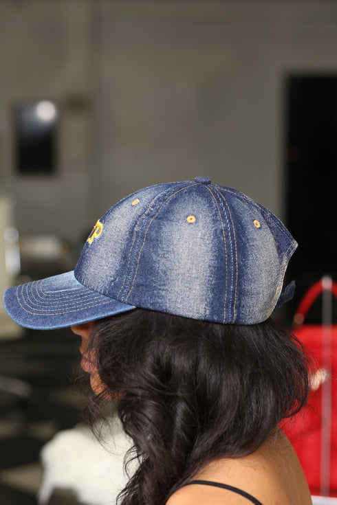 My ΣΓΡ Jeans polo dad cap, dark denim