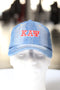 My ΚΑΨ Jeans polo dad cap, light denim