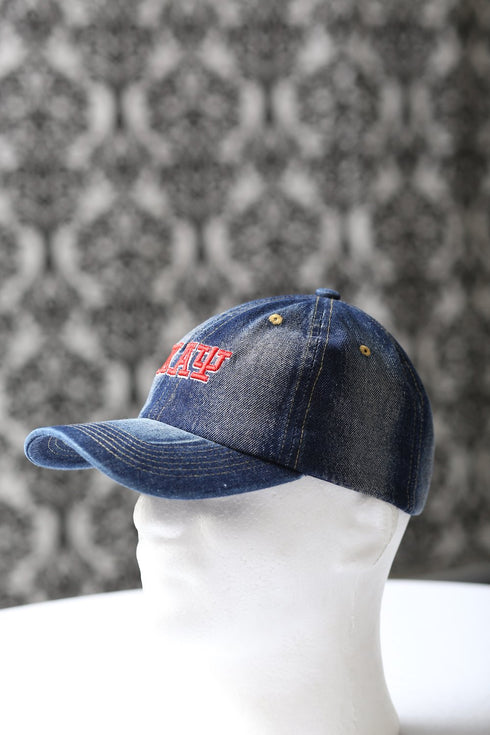 My ΚΑΨ Jeans polo dad cap, dark denim