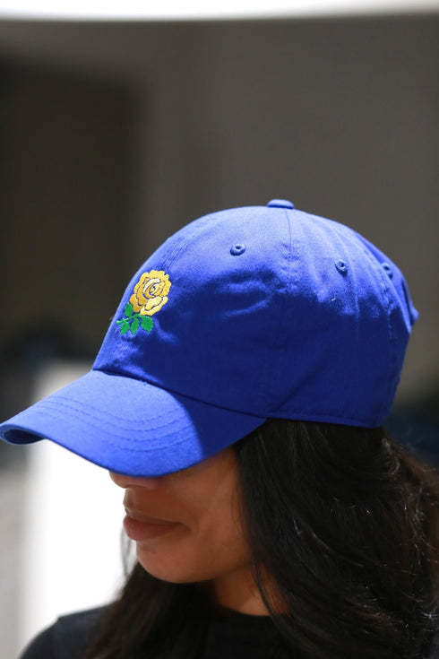 Tea Rose polo dad cap, blue