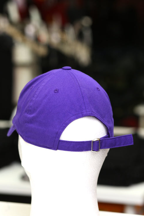 Gold Combats Only polo dad cap, purple