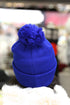 Forever Finer pom-pom beanie, blue