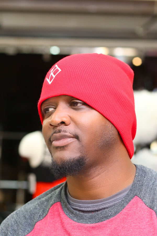 Diamond-K Klassic skullie beanie, red
