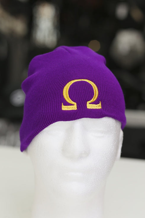 Ω skullie beanie, purple
