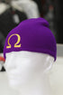 Ω skullie beanie, purple
