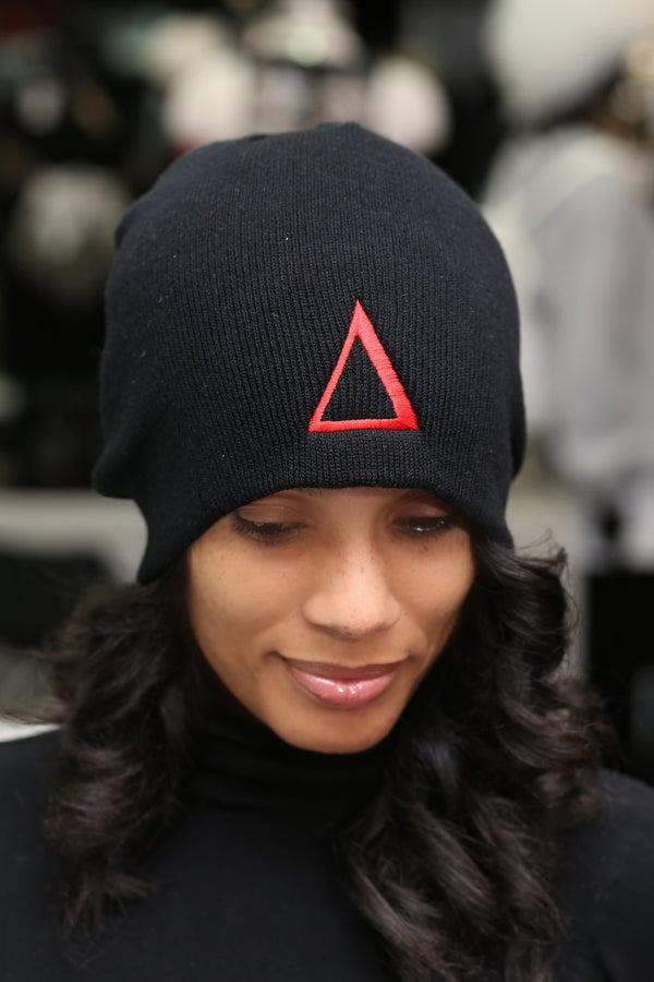 ∆ skullie beanie, black