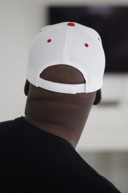 Monogrammed Sport ΚΑΨ cap, white/red