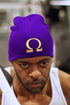 Ω skullie beanie, purple