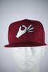 The Yo! snapback cap, krimson