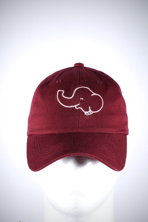 Trunks Up polo dad cap, crimson
