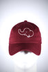 Trunks Up polo dad cap, crimson