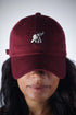 High Goals polo dad cap, crimson