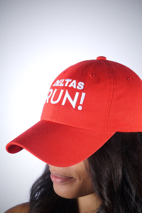 Deltas RUN polo dad cap, red