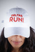Deltas RUN polo dad cap, white