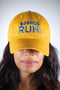 SGRhos RUN polo dad cap, gold
