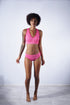 Nighttime Lover jersey bra & knicker set, pink