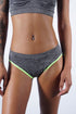 Nighttime Lover jersey bra & knicker set, grey/neon