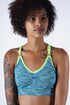 Day Dreamer jersey bra & knicker set, melange light sea green