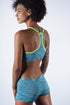Day Dreamer jersey bra & knicker set, melange light sea green