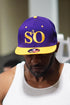 Set Some Sh*t Owt snapback, purple/gold