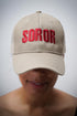 Soror sport trucker, cream/crimson