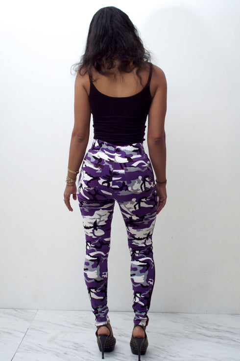Battle Buddy fit jeans, purple Camouflage