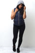 Free & Clear bomber vest, navy