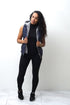 Free & Clear bomber vest, navy