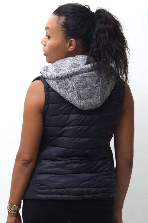Free & Clear bomber vest, black