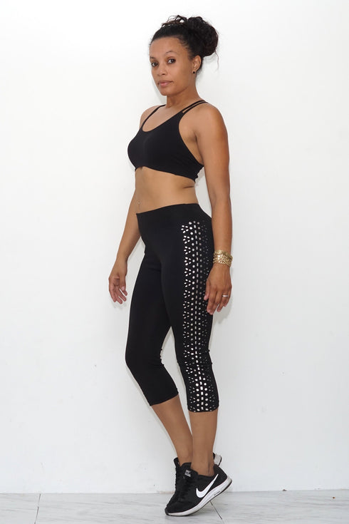 Silver lights capris