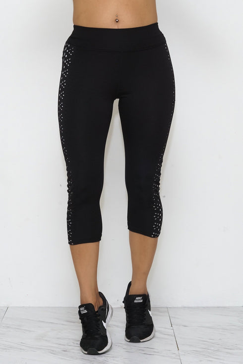 Silver lights capris