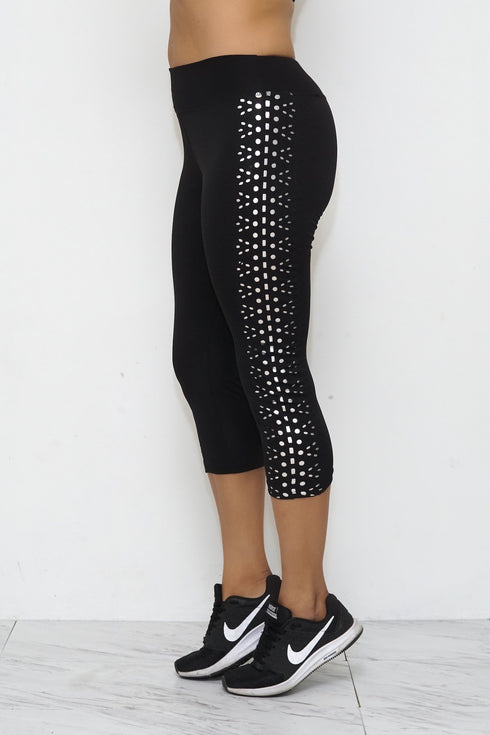 Silver lights capris