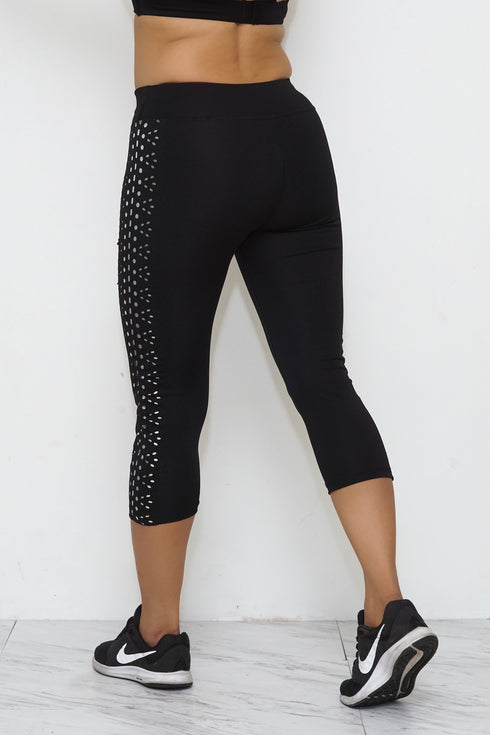 Silver lights capris