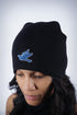 Forever Finer skullie beanie, black